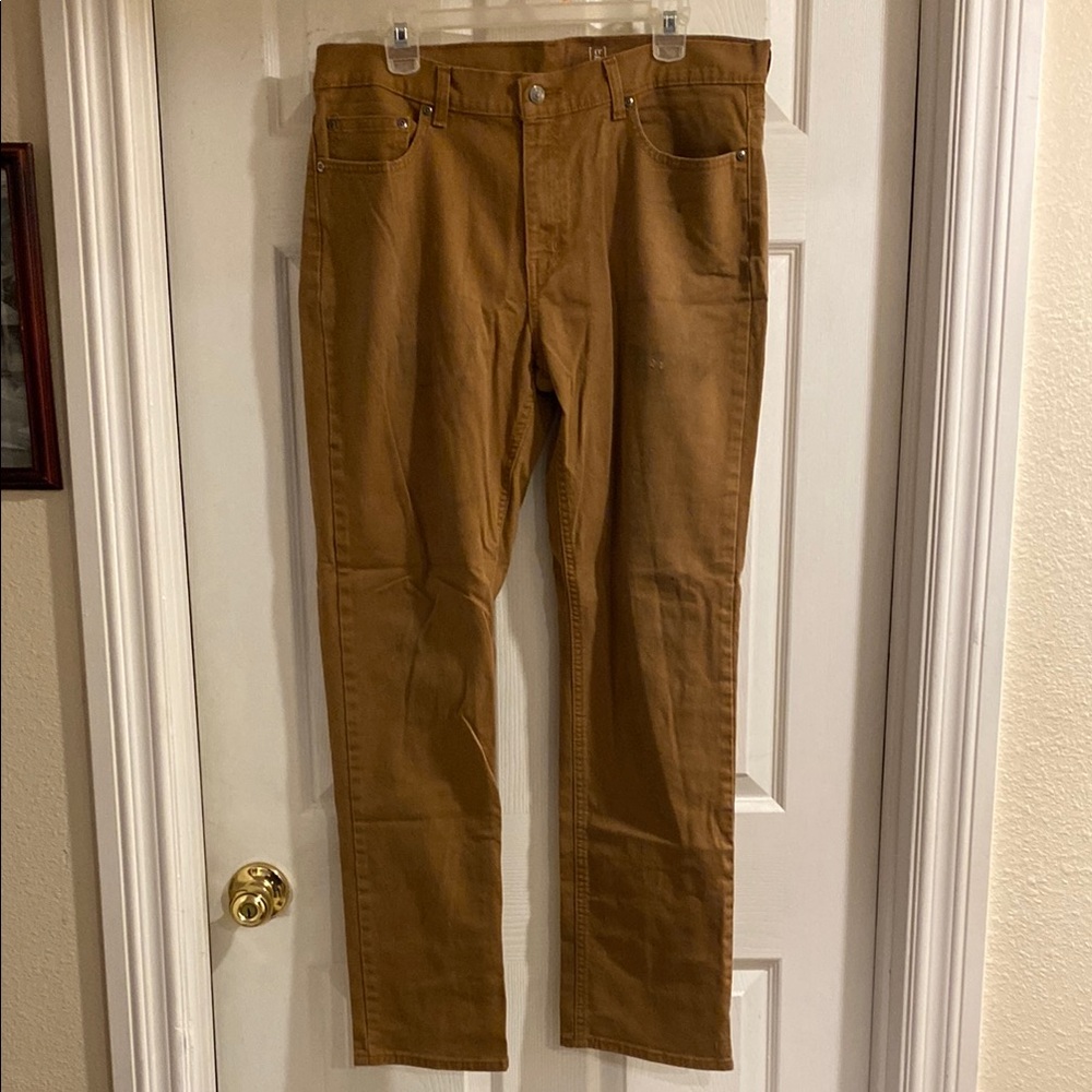 George Men’s Brown Straight-Leg Jean Pants 34x32